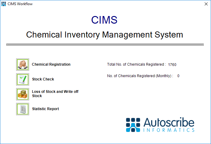 Chemical Inventory Management Workflow